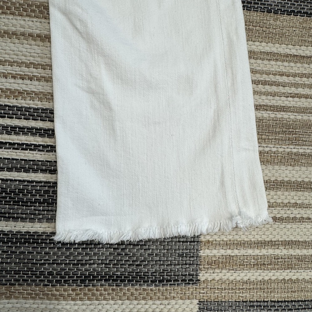 McGuire Jeans Women's‎ White Straight Leg Jeans Frayed Hem Denim Damn Fine Sz 26 - Picture 4 of 16